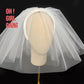 Short Bridal Veil with Headband – 55cm Tulle Veil