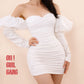 Long Ruffled Sleeves: Boho Style - Detachable white / ivory sleeves