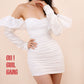 Long Ruffled Sleeves: Boho Style - Detachable white / ivory sleeves
