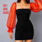Holographic Tulle Detachable Sleeves