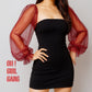 Holographic Tulle Detachable Sleeves