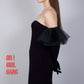 Black Tulle Ruffles Velvet Opera Gloves