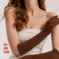 40cm Suede Elbow-Length Gloves – 9 Elegant Colors