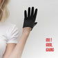 black suede short gloves