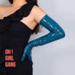 Teal Faux Leather Opera Gloves – 70cm/60cm/50cm Cyber Party Costume, Shiny Opera/Elbow Length for Cosplay & Events