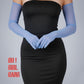 Light Blue Mesh touch-screen gloves (70cm long) in multiple colors