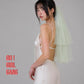 Mint Green Two-Layer Bridal Veil