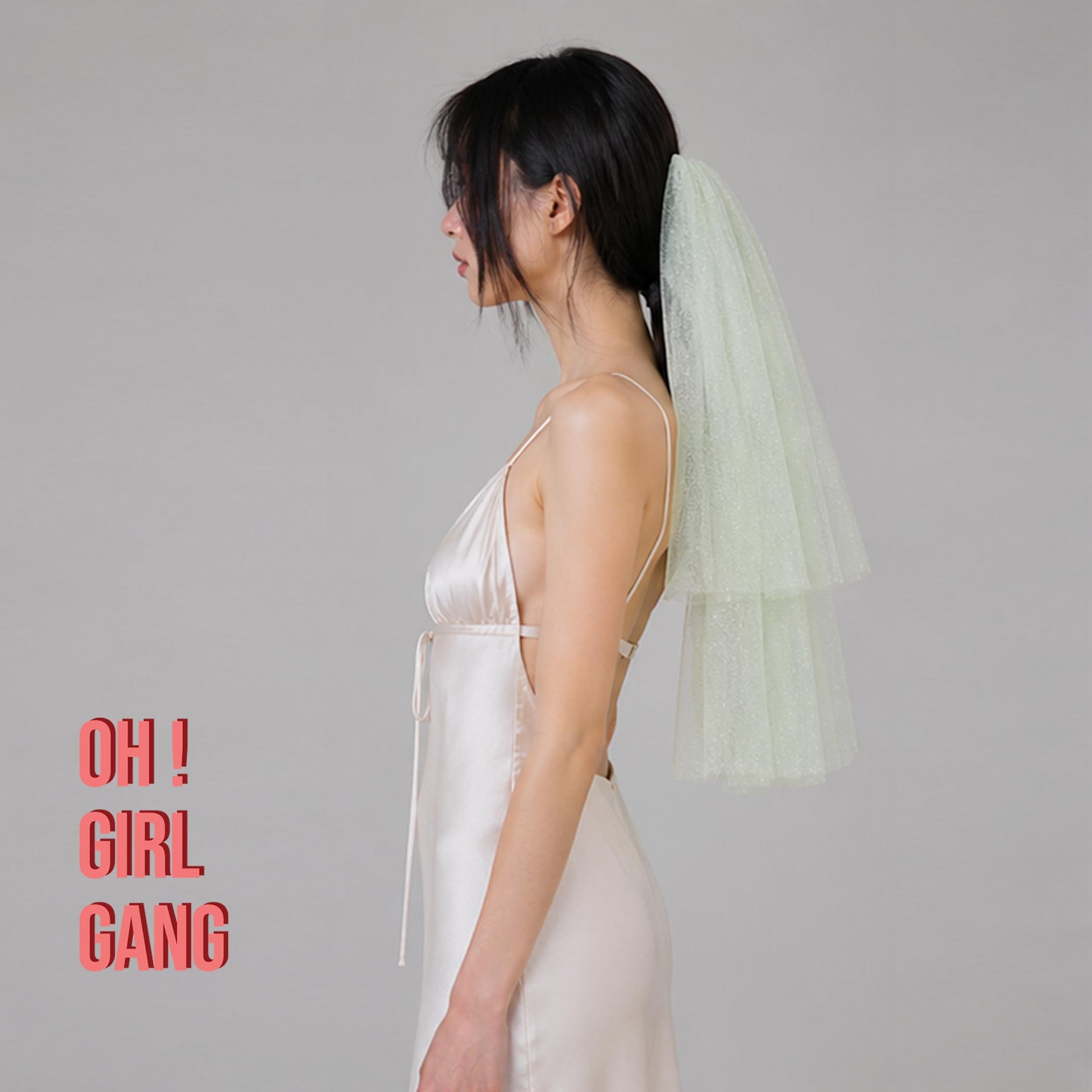 Mint Green Two-Layer Bridal Veil