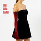 burgundy Opera velvet gloves ( 70cm )