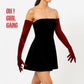 burgundy opera gloves
