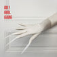 Ivory White Long Nails Spandex Opera Gloves | Red, Black Devils Gloves, Drag queen, Raves, Concert Festival Stage, Costume Gloves with Nails