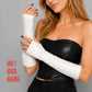 White Genuine Leather Half Finger Mid-Length & Long Gloves - Sizes S–XXL (Copy)
