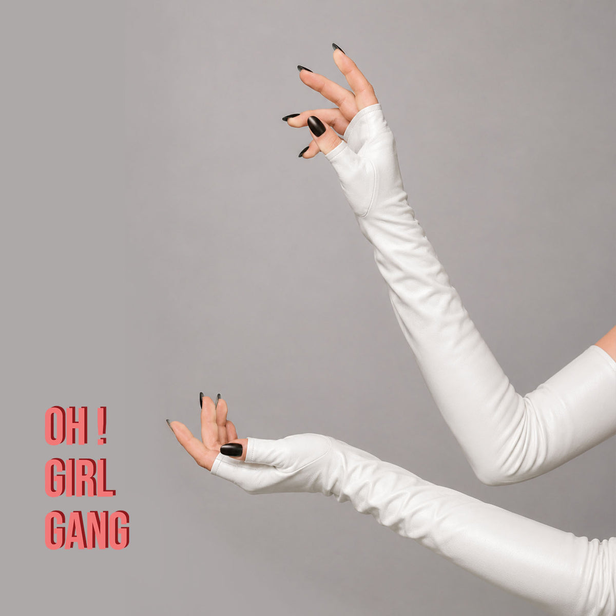 White Genuine Leather Half Finger Mid-Length & Long Gloves - Sizes S–XXL (Copy)