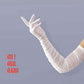 Green Opera gloves in 7 colors: Touch-Screen Bridal Gloves (70 cm)