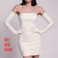Shiny White Leather Opera Gloves in all lengths