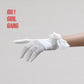Bows with Rose Satin Short Gloves