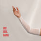 White Bridal Mesh Fingerless Gloves 47cm Long, Black Tulle Gloves, Flapper Gatsby Gloves, Stage Party Gloves, Custom Made Gloves