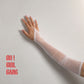 White Bridal Mesh Fingerless Gloves 47cm Long, Black Tulle Gloves, Flapper Gatsby Gloves, Stage Party Gloves, Custom Made Gloves
