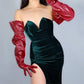 Unisex Stylish leather gloves: Puffy 70cm long gloves, PU leather, Coloured leather long gloves, Steampunk party costume gloves. Oh Girl Gang Gloves
