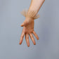 Lavender, Pink, Burgundy, Red, White Tulle Short Gloves with Ruffles