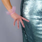 Lavender, Pink, Burgundy, Red, White Tulle Short Gloves with Ruffles