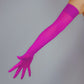 New! Hot Pink, Indigo Blue, Green Mesh Gloves | Stretchy Elastic Opera Gloves. Oh Girl Gang