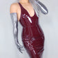 Mermaid Fish Scale Long Opera Gloves (holographic, muted rainbow),Ultra Thin Satiny Stretch Mermaid Costume, Rave, 70s Disco, dance drag performer, hen do outfits. Oh Girl Gang