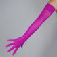 New! Hot Pink, Indigo Blue, Green Mesh Gloves | Stretchy Elastic Opera Gloves. Oh Girl Gang