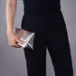Shiny Silver Clutch with Chain. Oh Girl Gang