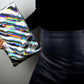 Holographic Silver Clutch Bag, Cyber Futuristic Party Clutch, Metallic Silver Laser Evening Bag. Oh Girl Gang