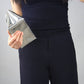 Shiny Silver Clutch with Chain. Oh Girl Gang