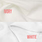 Matt Satin Long Sleeves Boho Style (White, Ivory Satin)