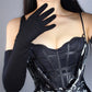 Ruffle Lace long gloves, 70cm long lace gloves with ruffles, Black gloves Rose pink Evening gloves, Opera gloves,Party costumes. Oh Girl Gang Gloves