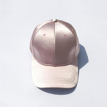 Satin Baseball Cap Light pink Satin Snapback Gorras | Satin hat | Satin cream color cap | Rave style | Hiphop street fashion Oh Girl Gang