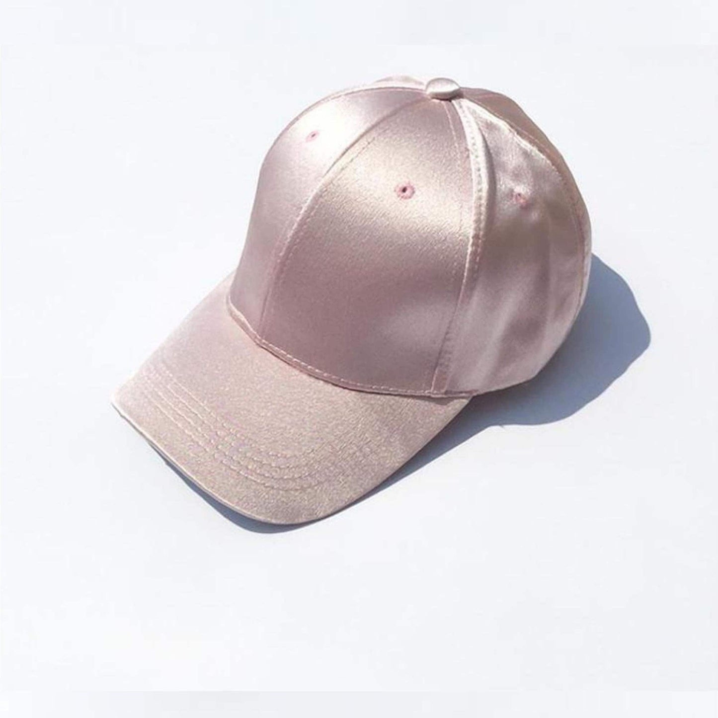 Satin Baseball Cap Light pink Satin Snapback Gorras | Satin hat | Satin cream color cap | Rave style | Hiphop street fashion Oh Girl Gang