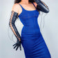 Red Lace-up Leather Gloves, 70cm Long Leather Gloves, Punk black genuine leather / faux leather gloves, Costume Gloves. Oh Girl Gang Gloves