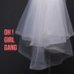 Classic Wrist length Veil with 2 layers. Quality soft tulle veil in white or Ivory color, Blusher Veil, bachelorette party veil. Oh Girl Gang Bridals