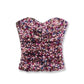 Multi-color Sequin Crop Top Corset | Pink Sequin Elastic Bustier | Party Costume | Bachelorette Party outfits | Oh Girl Gang