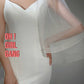 Classic Wrist length Veil with 2 layers. Quality soft tulle veil in white or Ivory color, Blusher Veil, bachelorette party veil. Oh Girl Gang Bridals