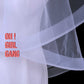 Classic Wrist length Veil with 2 layers. Quality soft tulle veil in white or Ivory color, Blusher Veil, bachelorette party veil. Oh Girl Gang Bridals