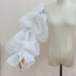 Bridal detachable tulle sleeves, Boho Removable Organza Sleeves with ruffles, Wedding gloves. Oh Girl Gang detachable sleeves