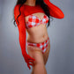 See-through Bolero Mesh Top with gloves (Black, White, Red, Nude Color) Oh Girl Gang Gloves