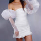 Bridal Tulle Gloves, Detachable Organza sleeves, Two ways to style sheer sleeves, Reception dress, bridal shower, wedding gown sleeves. Oh Girl Gang Bridal sleeves