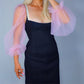 Bridal detachable tulle sleeves (pink, Lavender) Boho Puff Wedding sheer long sleeves, bridal shower, bachelorette party, rehearsal dinner. Oh Girl Gang Gloves