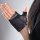 GENUINE LEATHER half finger gloves | Minimal leather gloves | Black Semi-finger gloves with good quality | Party costume gloves | Oh Girl Gang Gloves