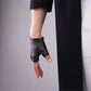 GENUINE LEATHER half finger gloves | Minimal leather gloves | Black Semi-finger gloves with good quality | Party costume gloves | Oh Girl Gang Gloves