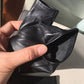 GENUINE LEATHER half finger gloves | Minimal leather gloves | Black Semi-finger gloves with good quality | Party costume gloves | Oh Girl Gang Gloves