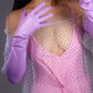 Lavender Purple Opera leather Gloves, Elbow length extra long, Evening Gown Gloves.Party costume, Tea Party, Cyber Futuristic fashion gloves. oh girl gang gloves