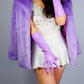 Lavender Purple Opera leather Gloves, Elbow length extra long, Evening Gown Gloves.Party costume, Tea Party, Cyber Futuristic fashion gloves. oh girl gang gloves