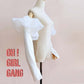 New! Long Ruffled Sleeves: Boho Style - Detachable white / ivory sleeves for wedding gown, Bridal fingerless gloves accessories. Oh Girl Gang
